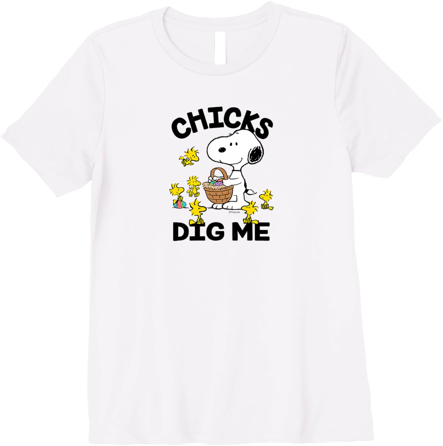 Peanuts - Snoopy Woodstock Easter Egg Basket Chicks Dig Me Premium T-Shirt