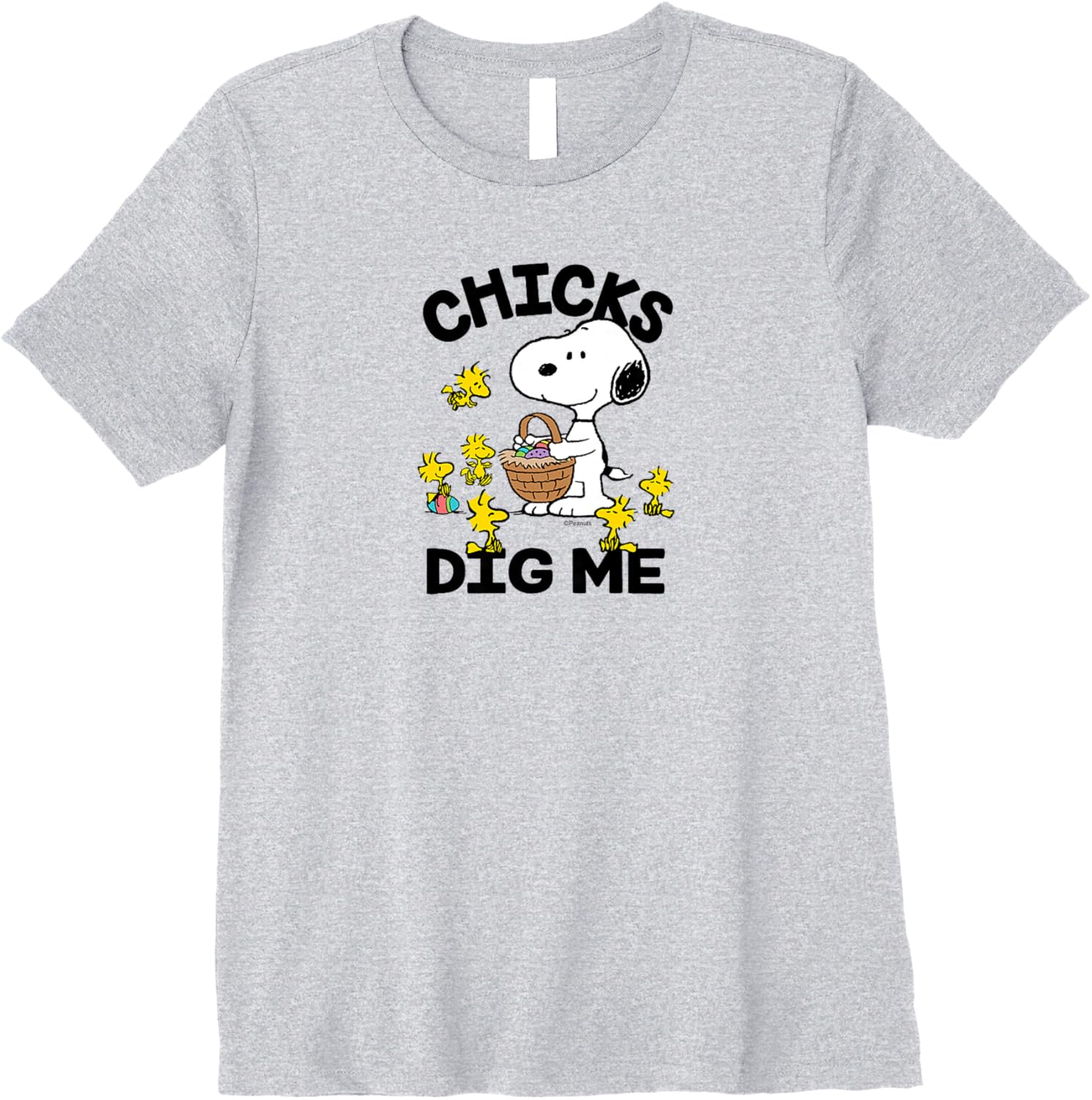 Peanuts - Snoopy Woodstock Easter Egg Basket Chicks Dig Me Premium T-Shirt