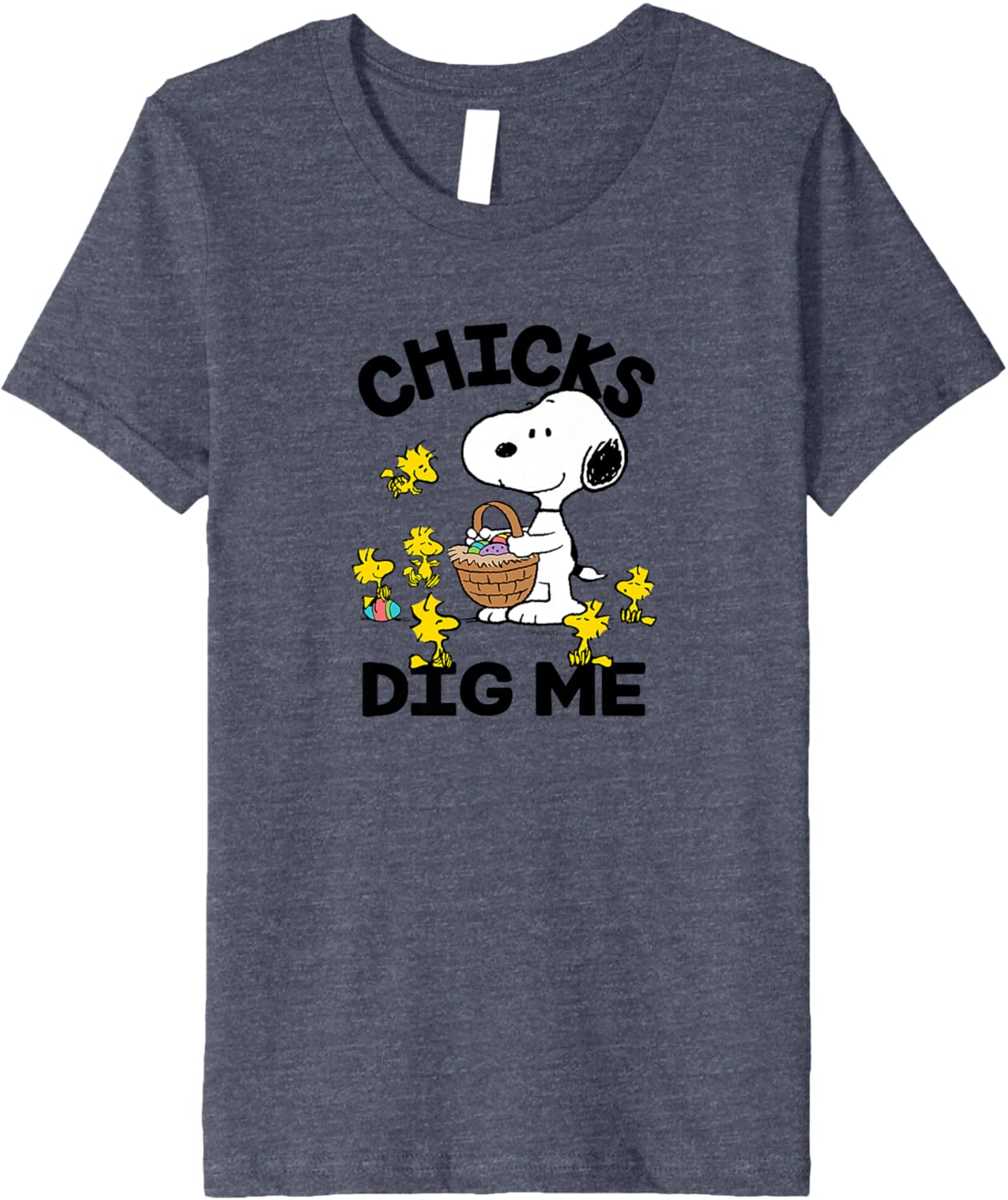 Peanuts - Snoopy Woodstock Easter Egg Basket Chicks Dig Me Premium T-Shirt