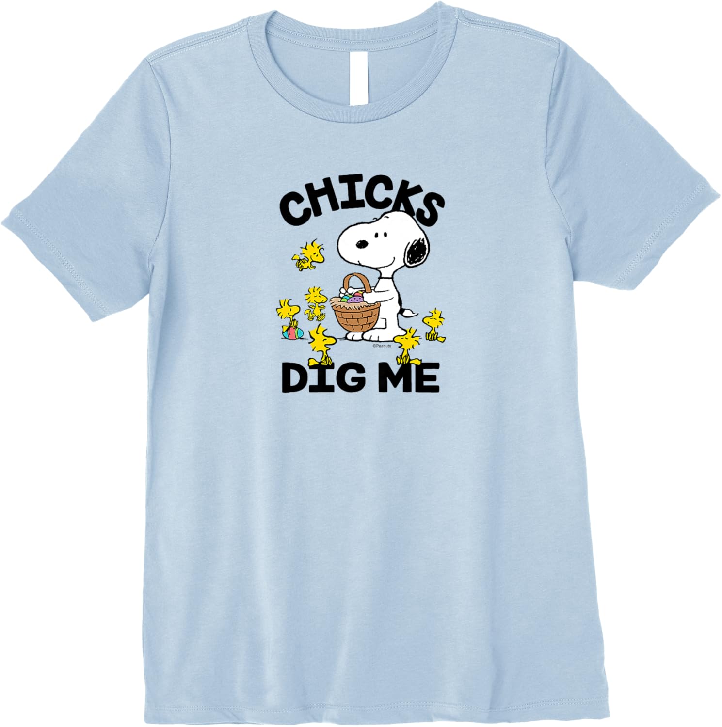 Peanuts - Snoopy Woodstock Easter Egg Basket Chicks Dig Me Premium T-Shirt