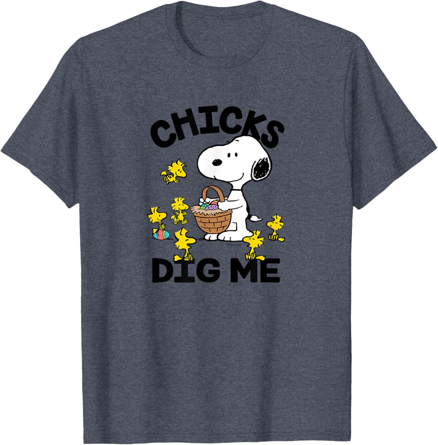 Peanuts - Snoopy Woodstock Easter Egg Basket Chicks Dig Me T-Shirt