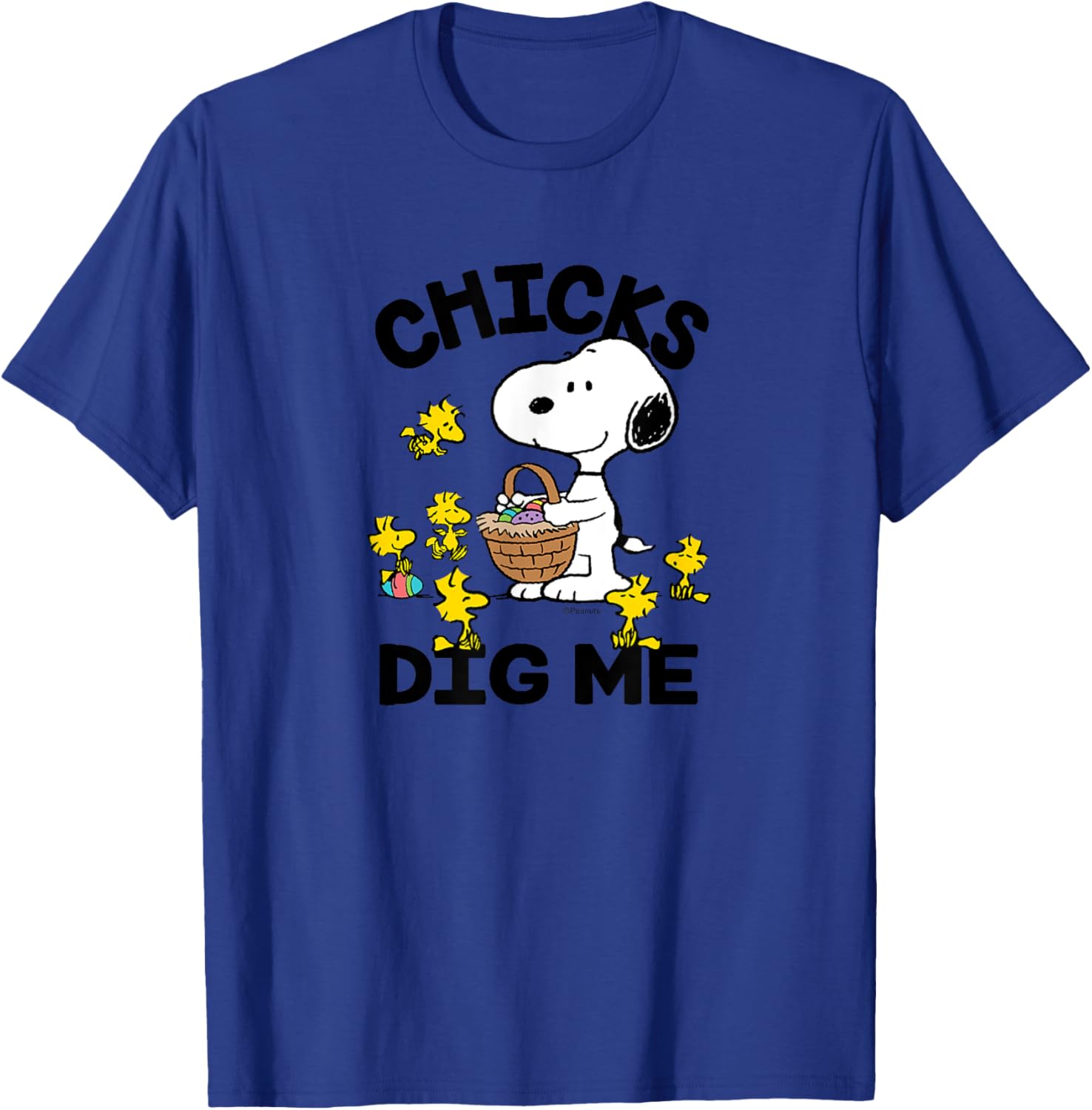 Peanuts - Snoopy Woodstock Easter Egg Basket Chicks Dig Me T-Shirt