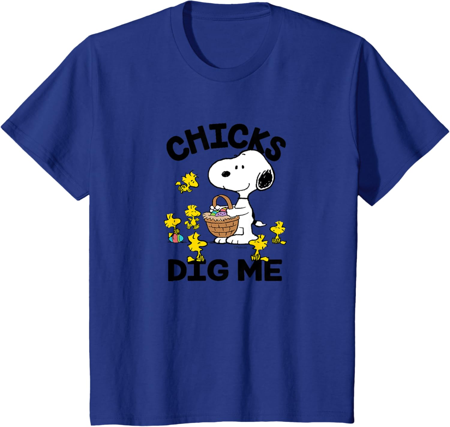 Peanuts - Snoopy Woodstock Easter Egg Basket Chicks Dig Me T-Shirt