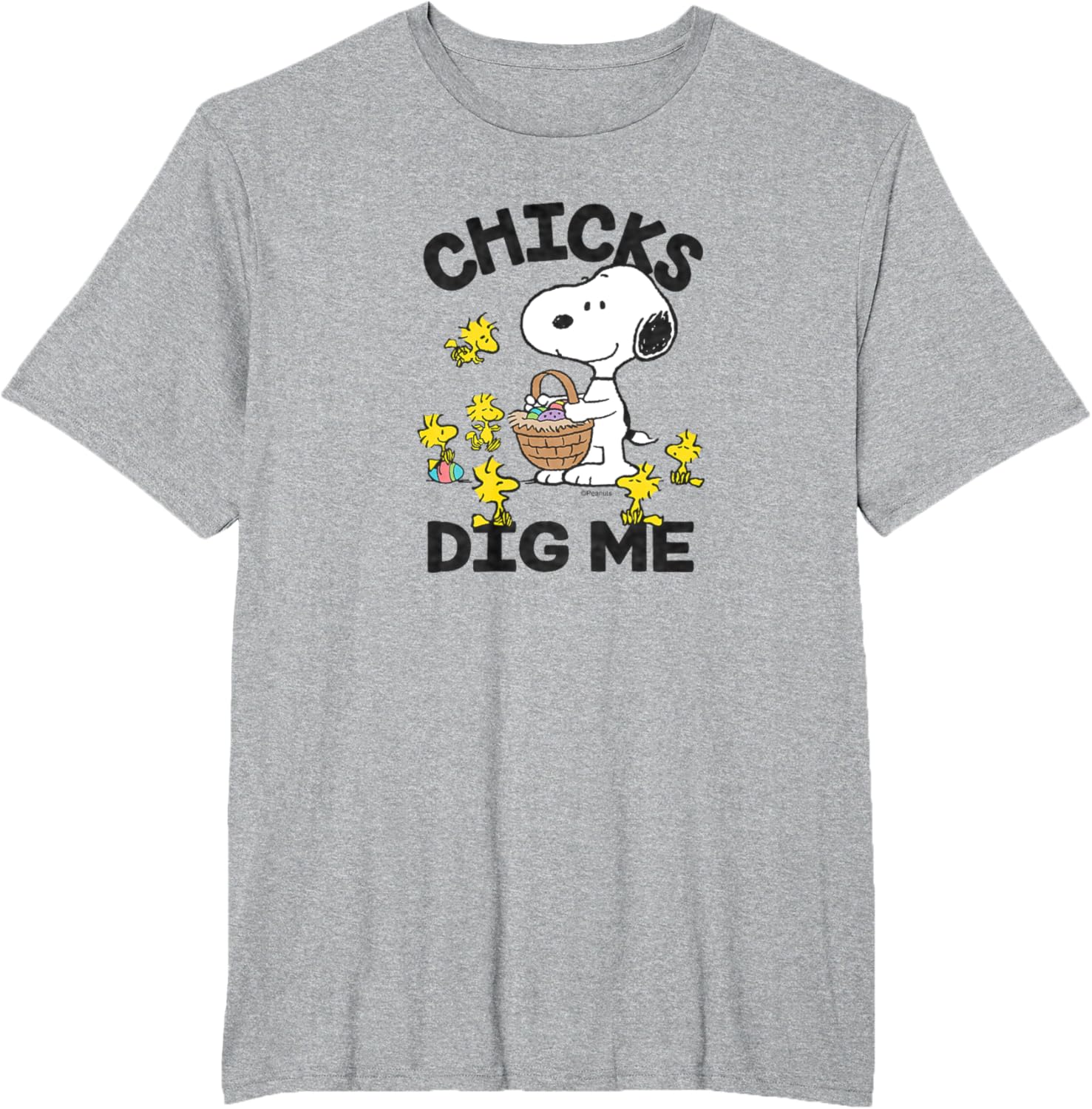 Peanuts - Snoopy Woodstock Easter Egg Basket Chicks Dig Me T-Shirt