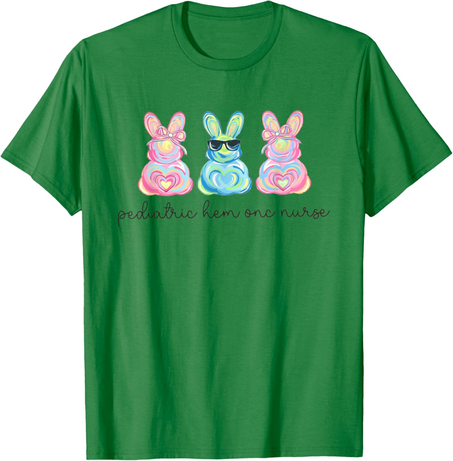 Peds Nurse Easter Bunny Coquette Pediatric RN Student Grad T-Shirt