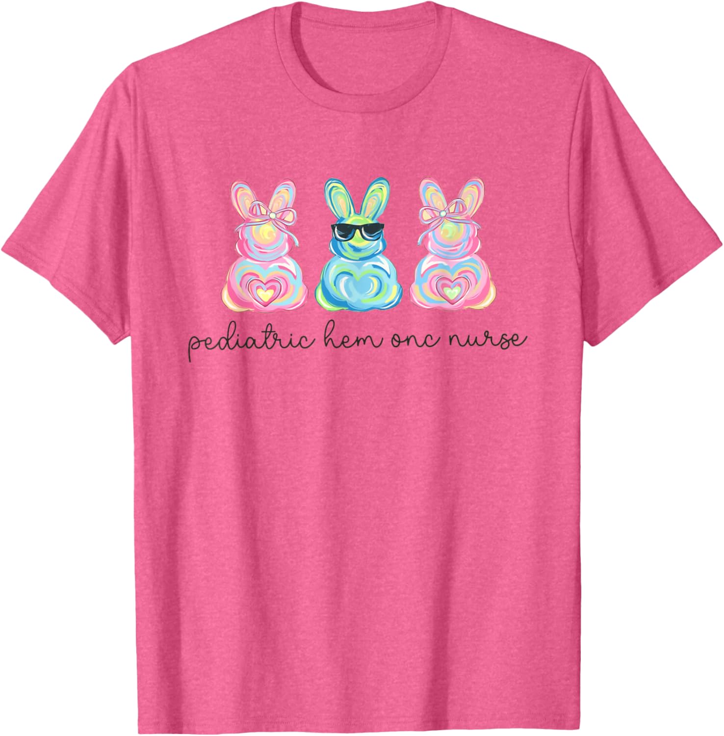 Peds Nurse Easter Bunny Coquette Pediatric RN Student Grad T-Shirt