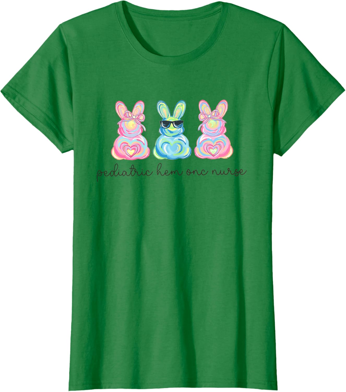 Peds Nurse Easter Bunny Coquette Pediatric RN Student Grad T-Shirt