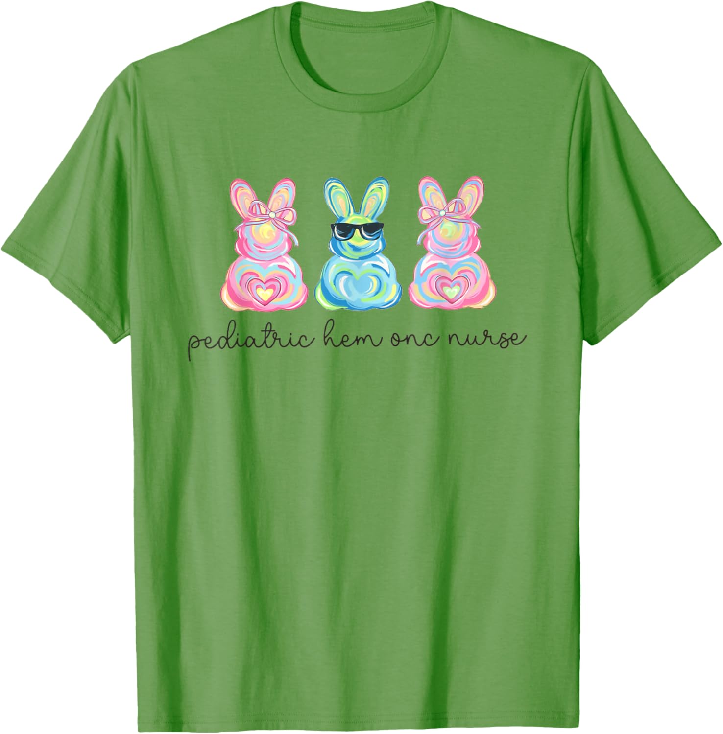 Peds Nurse Easter Bunny Coquette Pediatric RN Student Grad T-Shirt