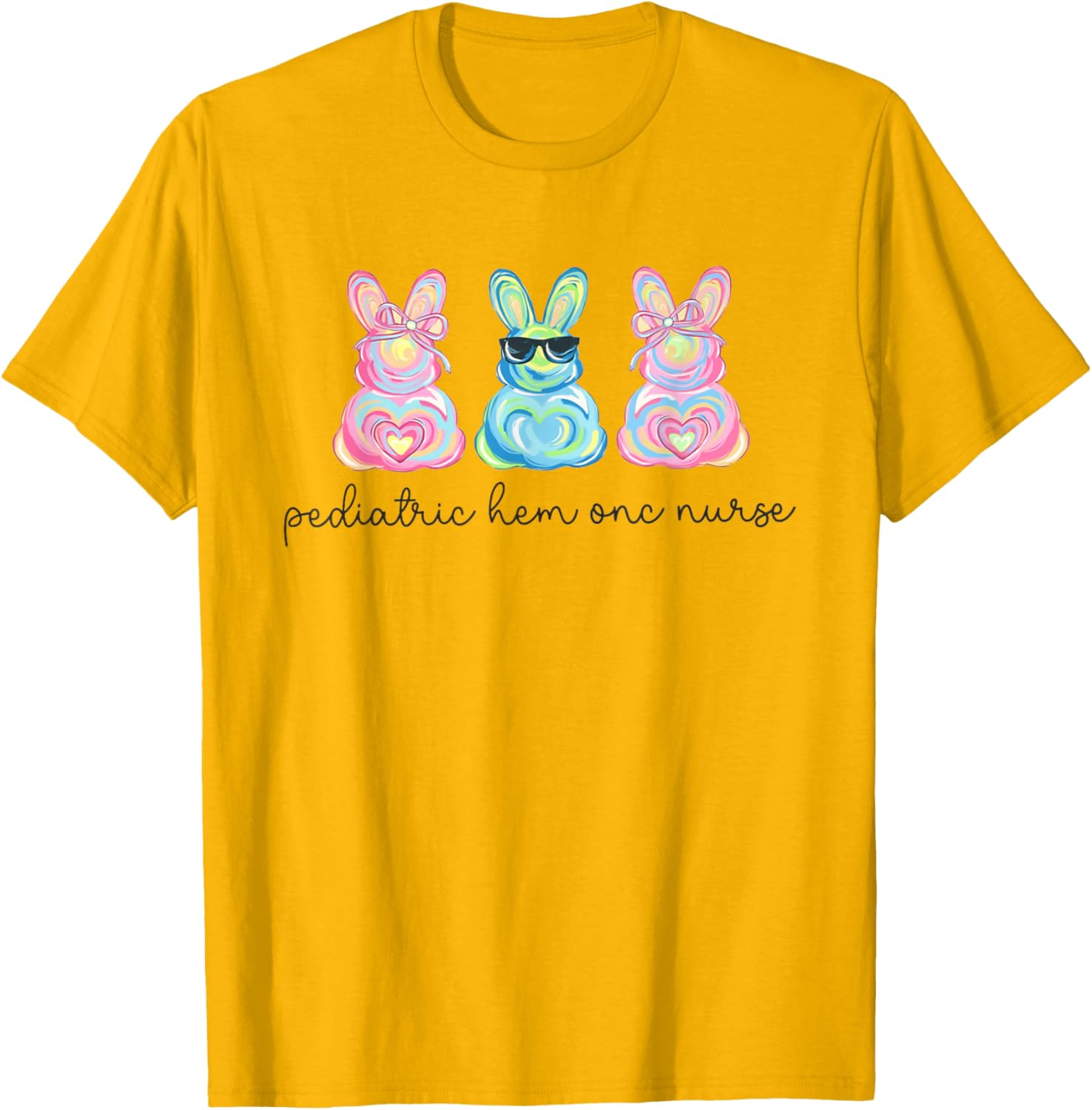 Peds Nurse Easter Bunny Coquette Pediatric RN Student Grad T-Shirt