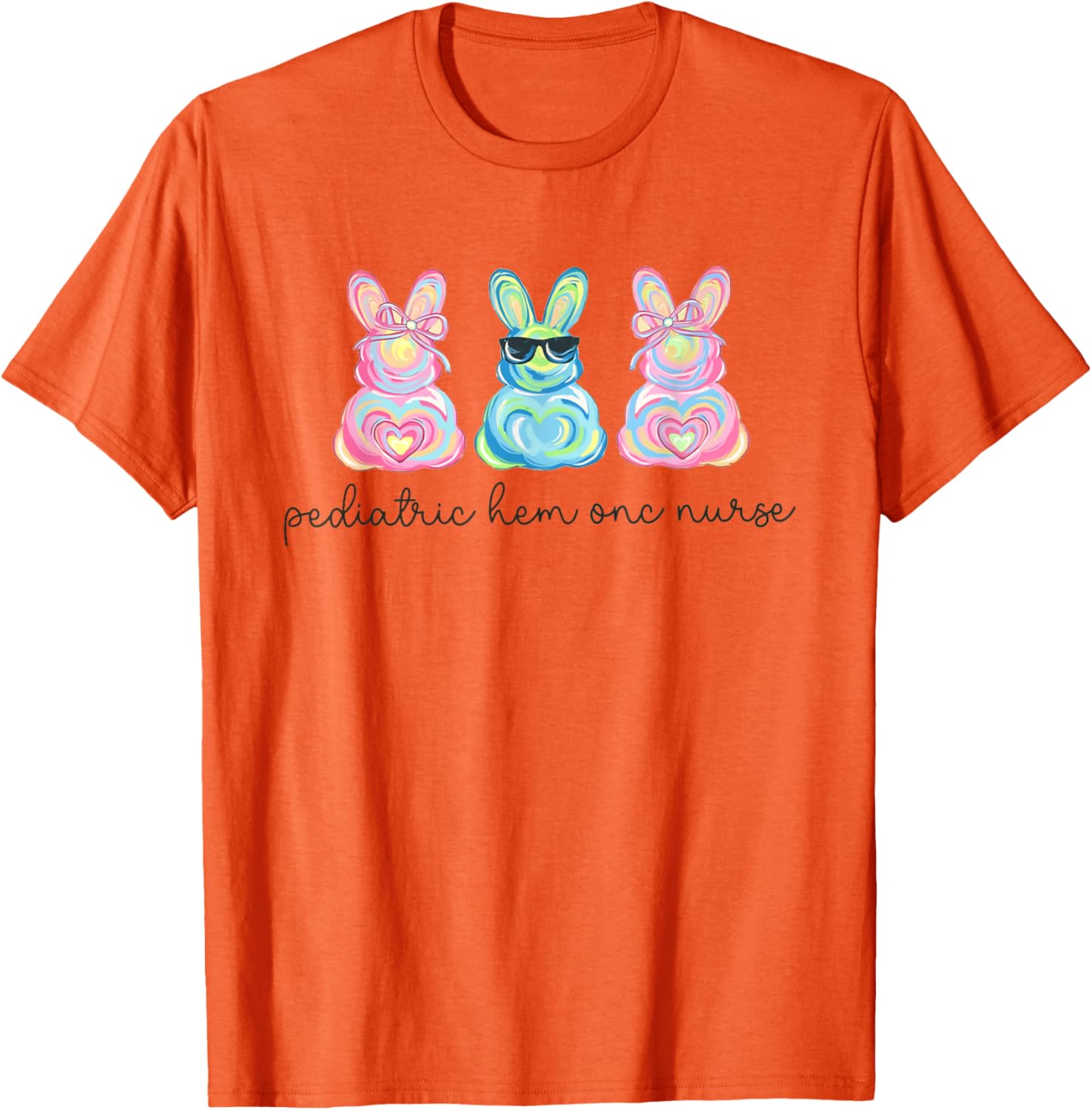 Peds Nurse Easter Bunny Coquette Pediatric RN Student Grad T-Shirt