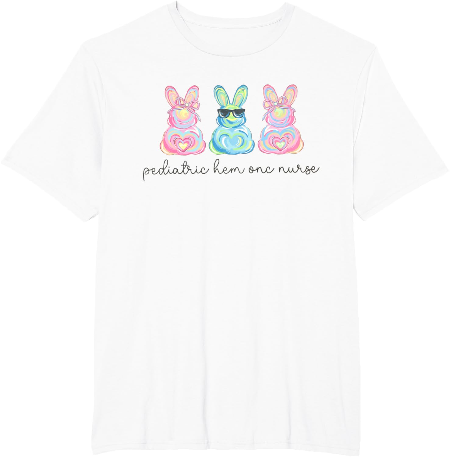 Peds Nurse Easter Bunny Coquette Pediatric RN Student Grad T-Shirt