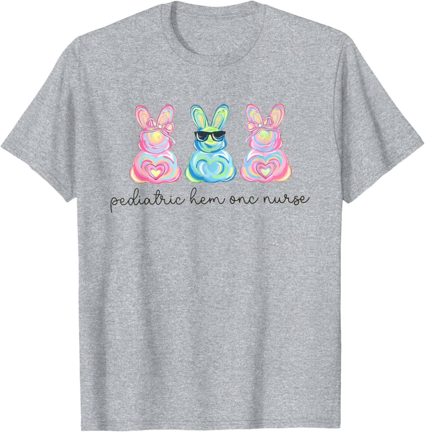 Peds Nurse Easter Bunny Coquette Pediatric RN Student Grad T-Shirt