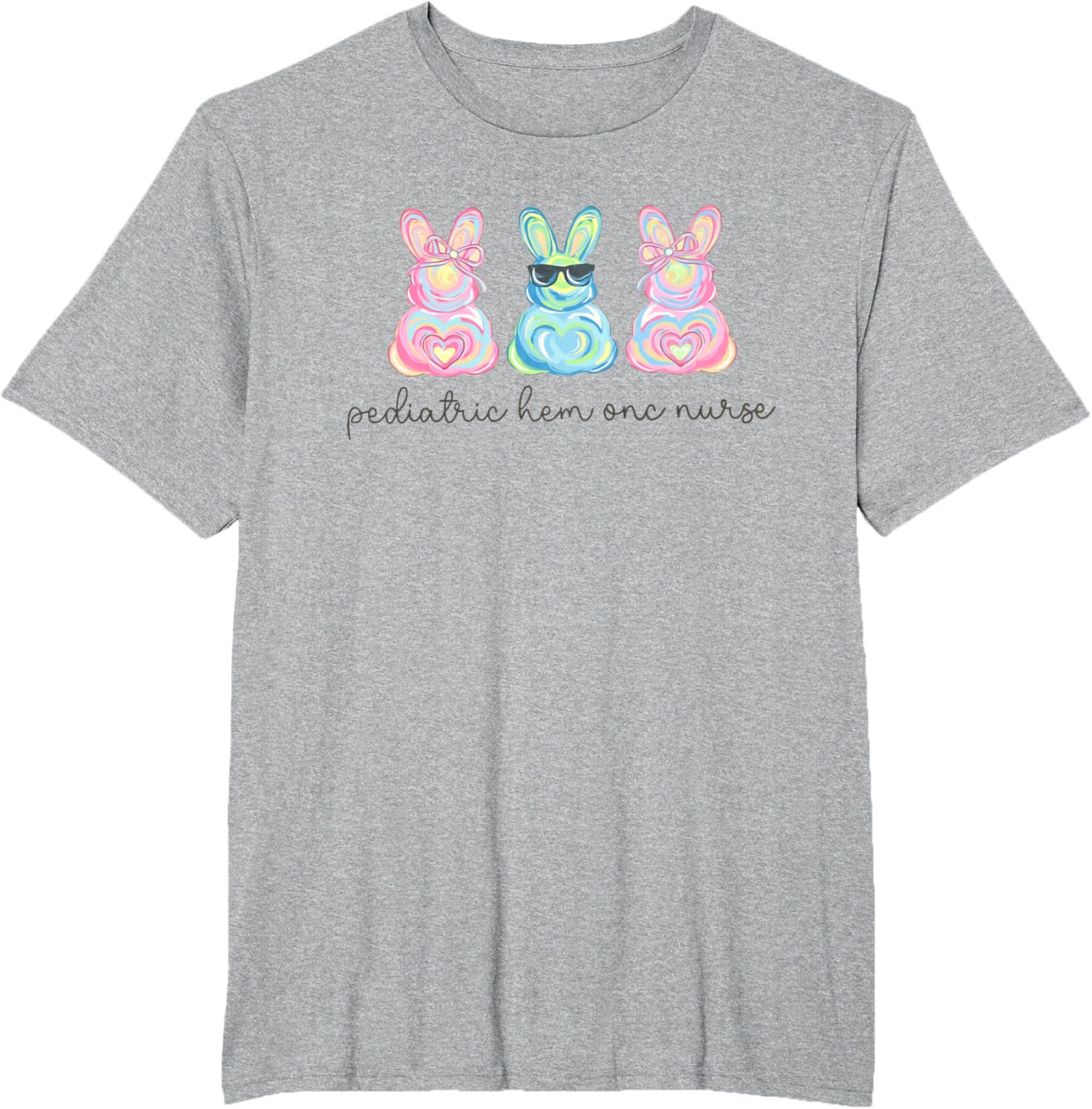 Peds Nurse Easter Bunny Coquette Pediatric RN Student Grad T-Shirt