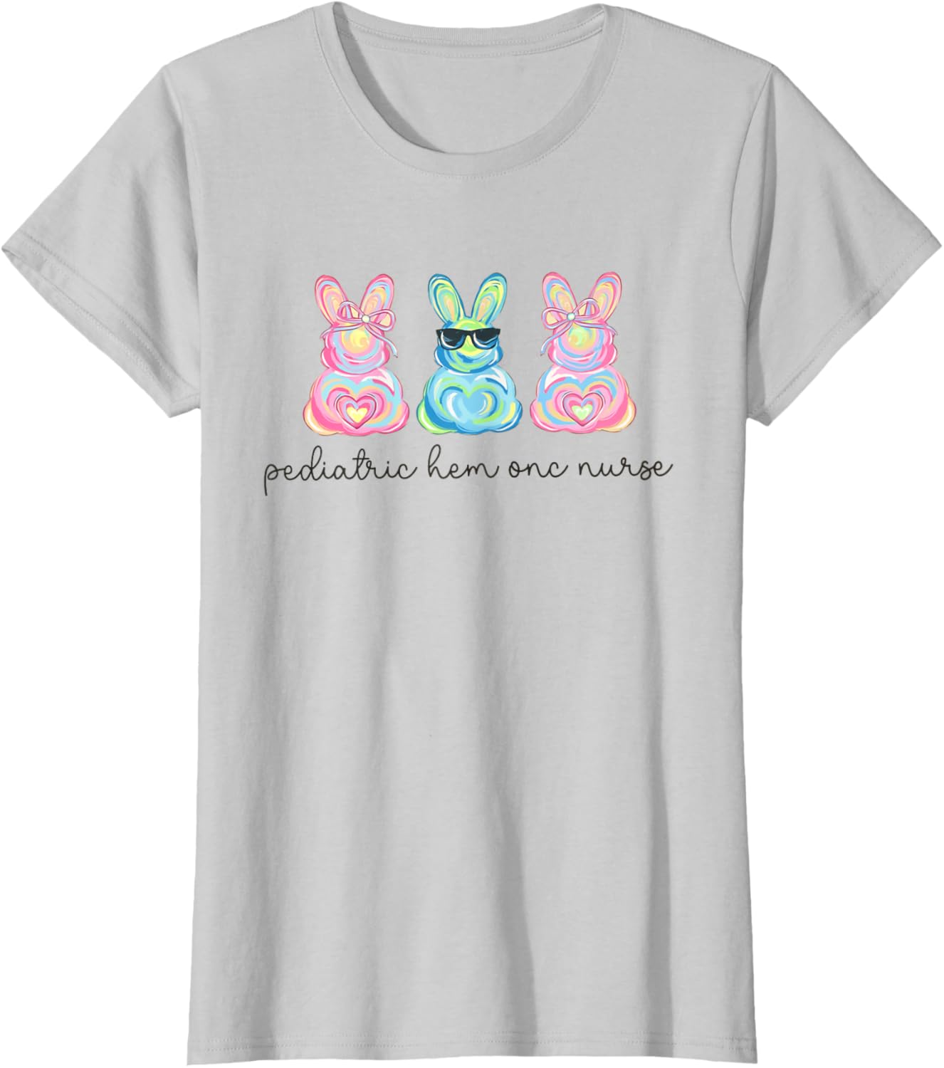 Peds Nurse Easter Bunny Coquette Pediatric RN Student Grad T-Shirt