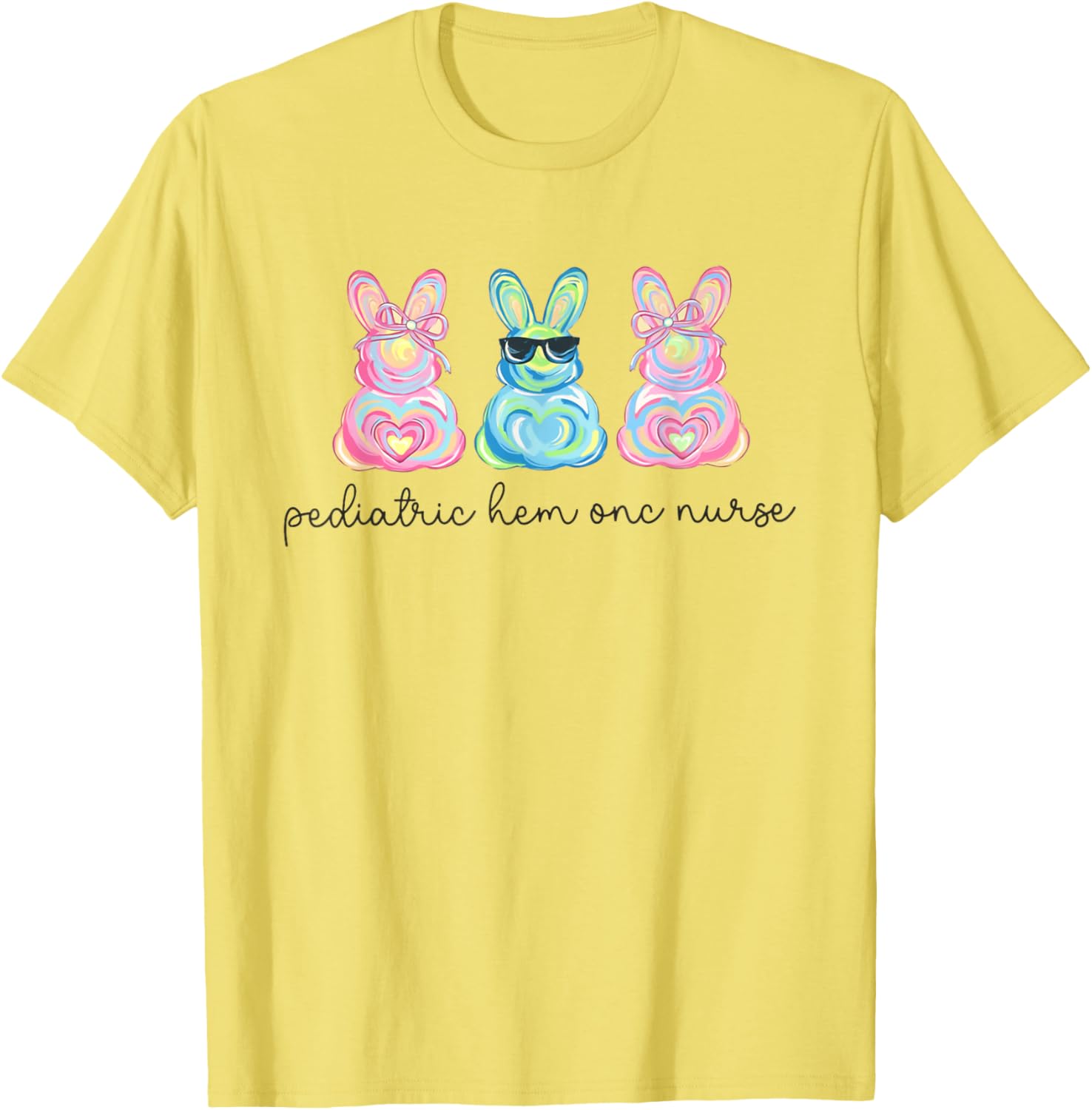 Peds Nurse Easter Bunny Coquette Pediatric RN Student Grad T-Shirt