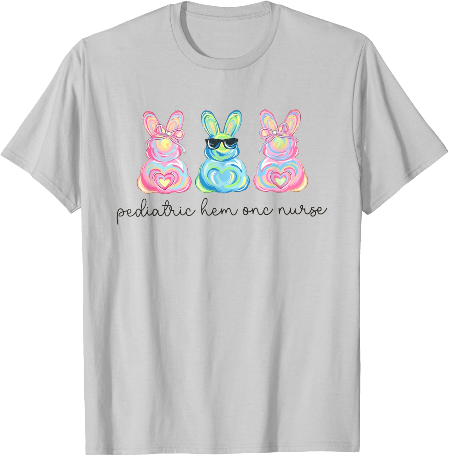 Peds Nurse Easter Bunny Coquette Pediatric RN Student Grad T-Shirt