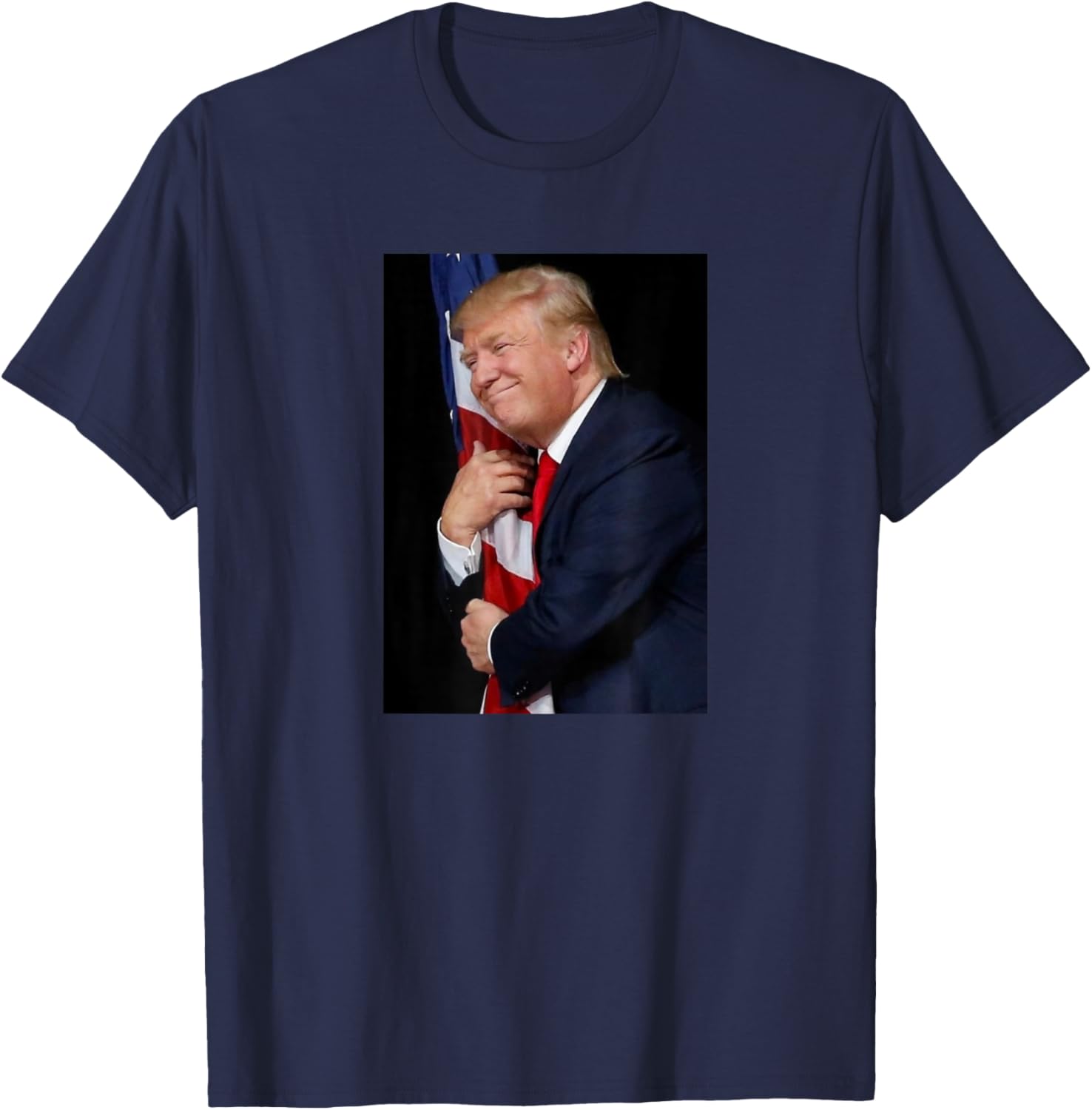 President 45 Donald Trump 47 Hugging The Flag USA Love 2024 T-Shirt