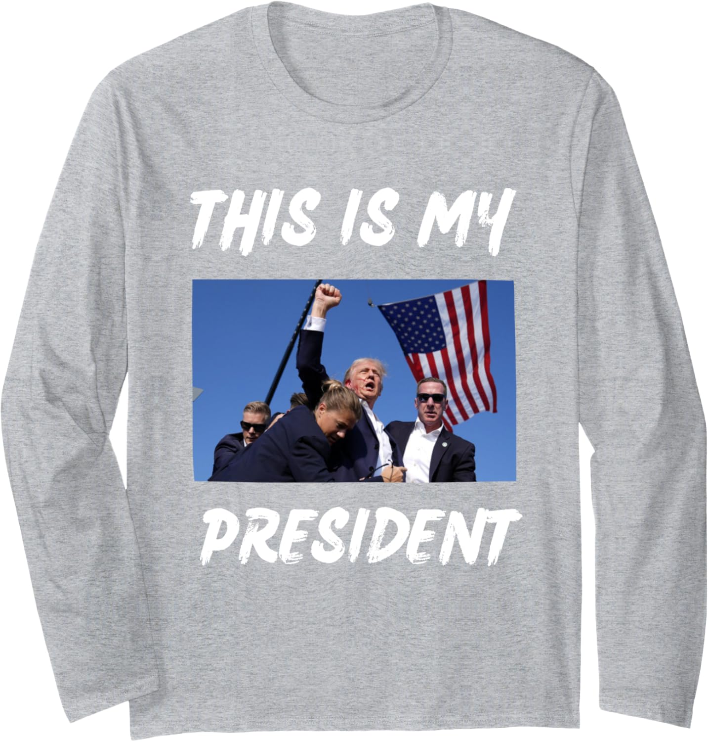 President Donald Trump Inauguration 2025 Memorabilia Long Sleeve T-Shirt