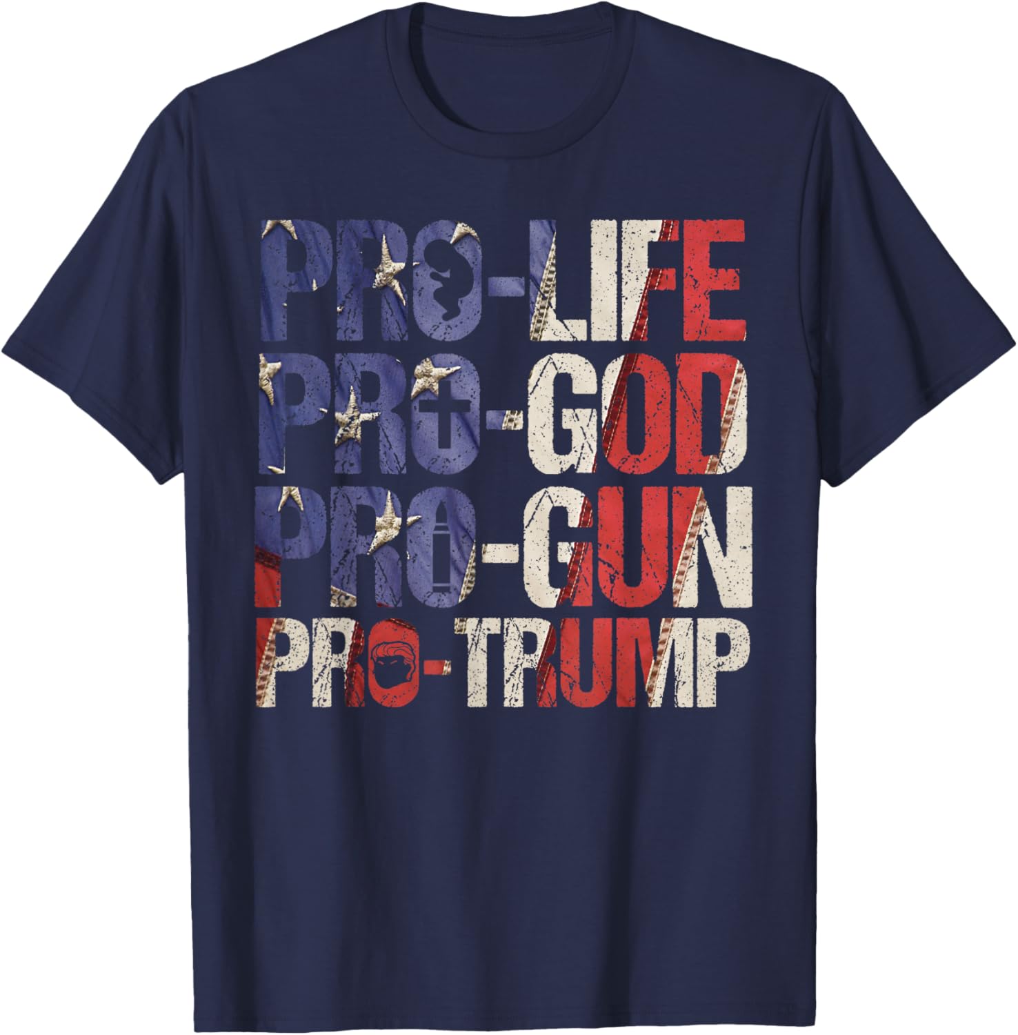 Pro Life God Gun Trump USA Re-elect Donald Trump 2020 Gift T-Shirt