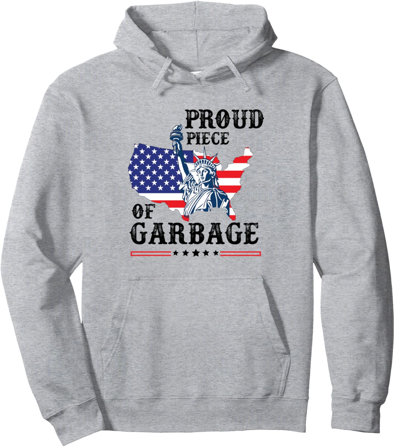 Proud Piece of Garbage Vote For Trump Supporters Garbage Pullover Hoodie