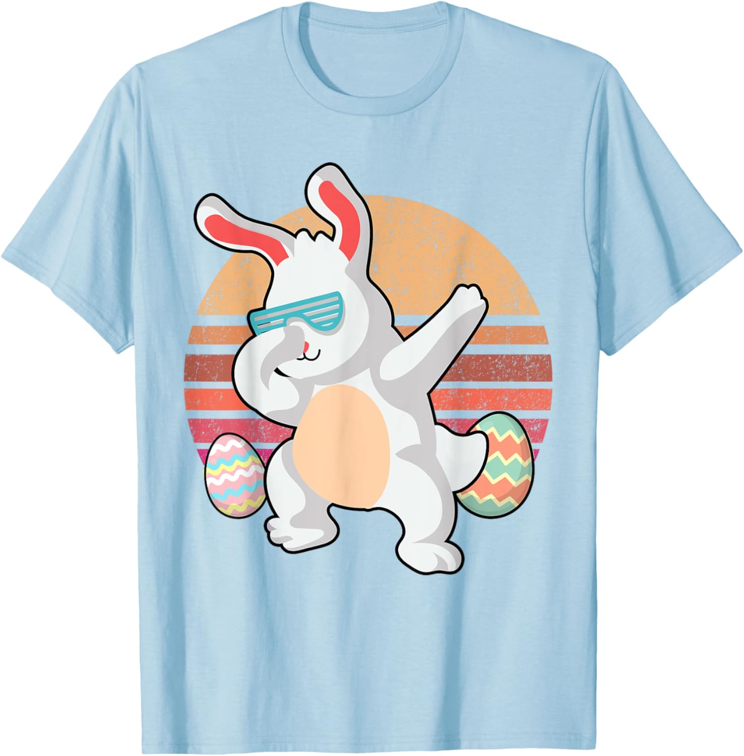 Rabbit Dabbing Too Hip To Hop Bunny Funny Easter Day T-Shirt