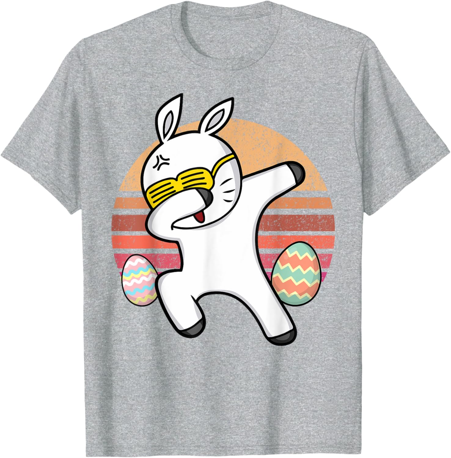 Rabbit Dabbing Too Hip To Hop Bunny Funny Easter Day T-Shirt