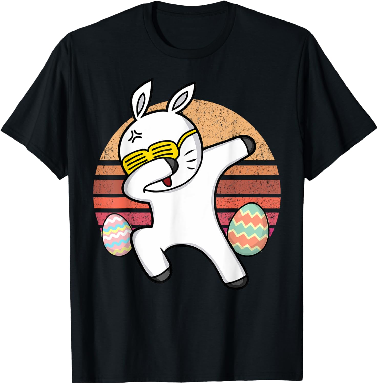 Rabbit Dabbing Too Hip To Hop Bunny Funny Easter Day T-Shirt