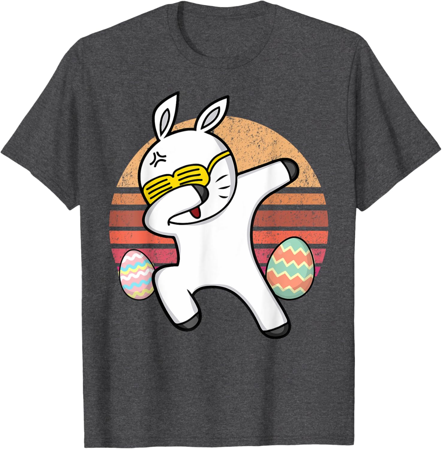 Rabbit Dabbing Too Hip To Hop Bunny Funny Easter Day T-Shirt