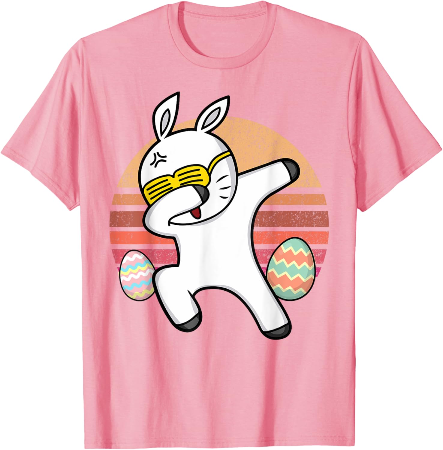 Rabbit Dabbing Too Hip To Hop Bunny Funny Easter Day T-Shirt