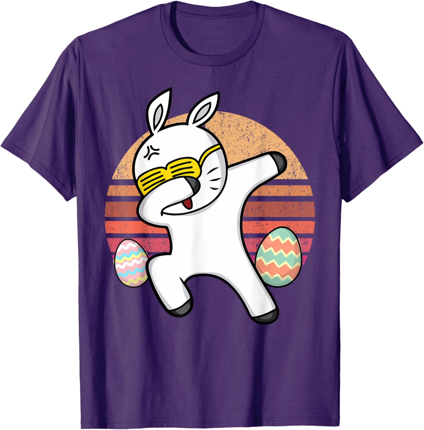 Rabbit Dabbing Too Hip To Hop Bunny Funny Easter Day T-Shirt