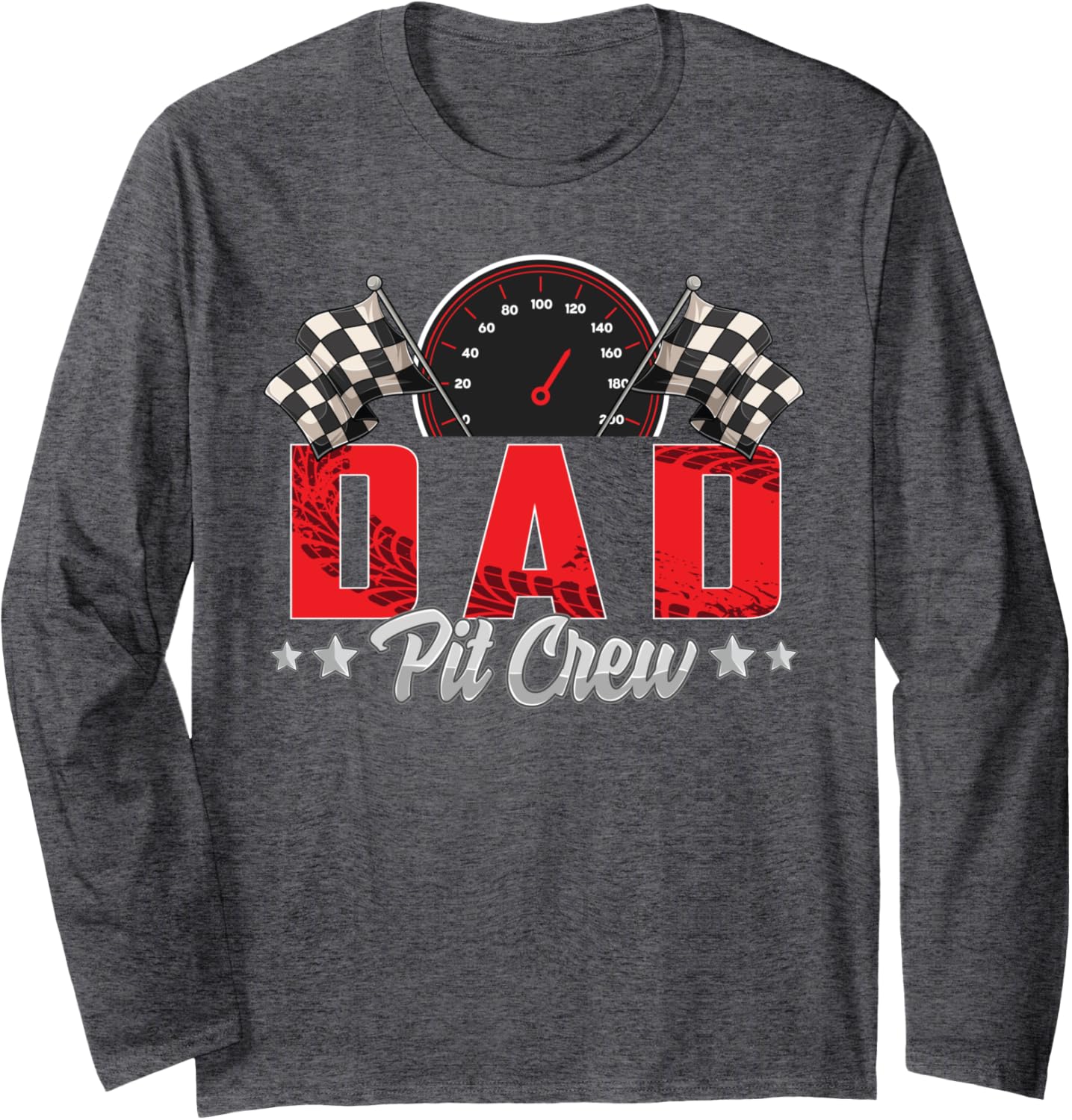 Race Car Birthday Party Racing Family Dad Pit Crew Long Sleeve T-Shirt