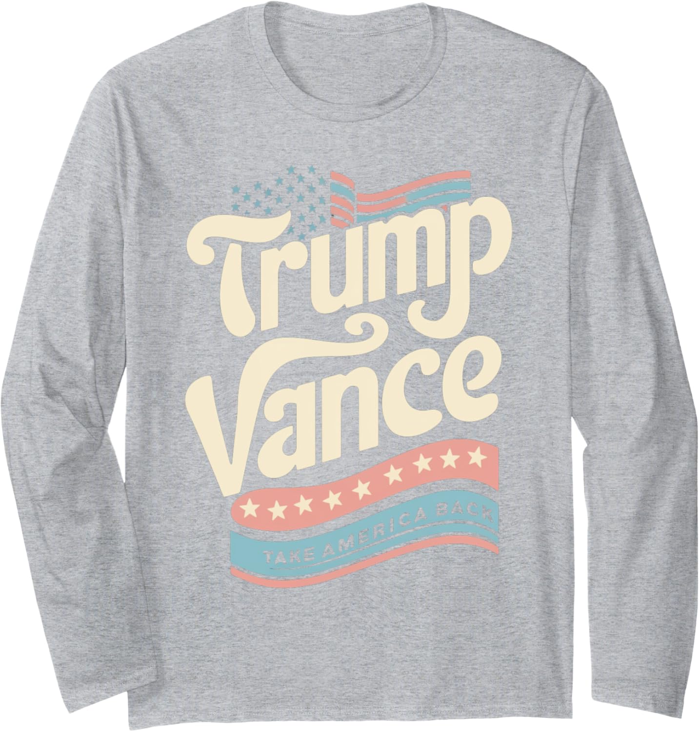 Retro 70s Trump Vance 2024 Long Sleeve T-Shirt