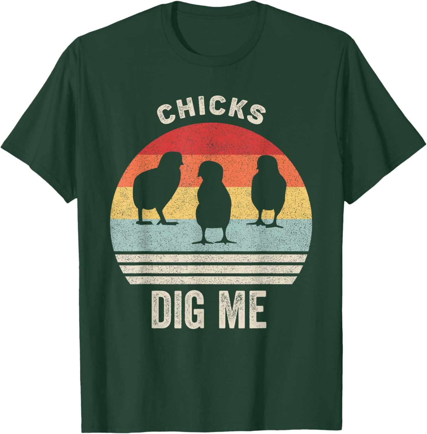 Retro Chicks Dig Me Shirt Funny Easter Gift Vintage T-Shirt