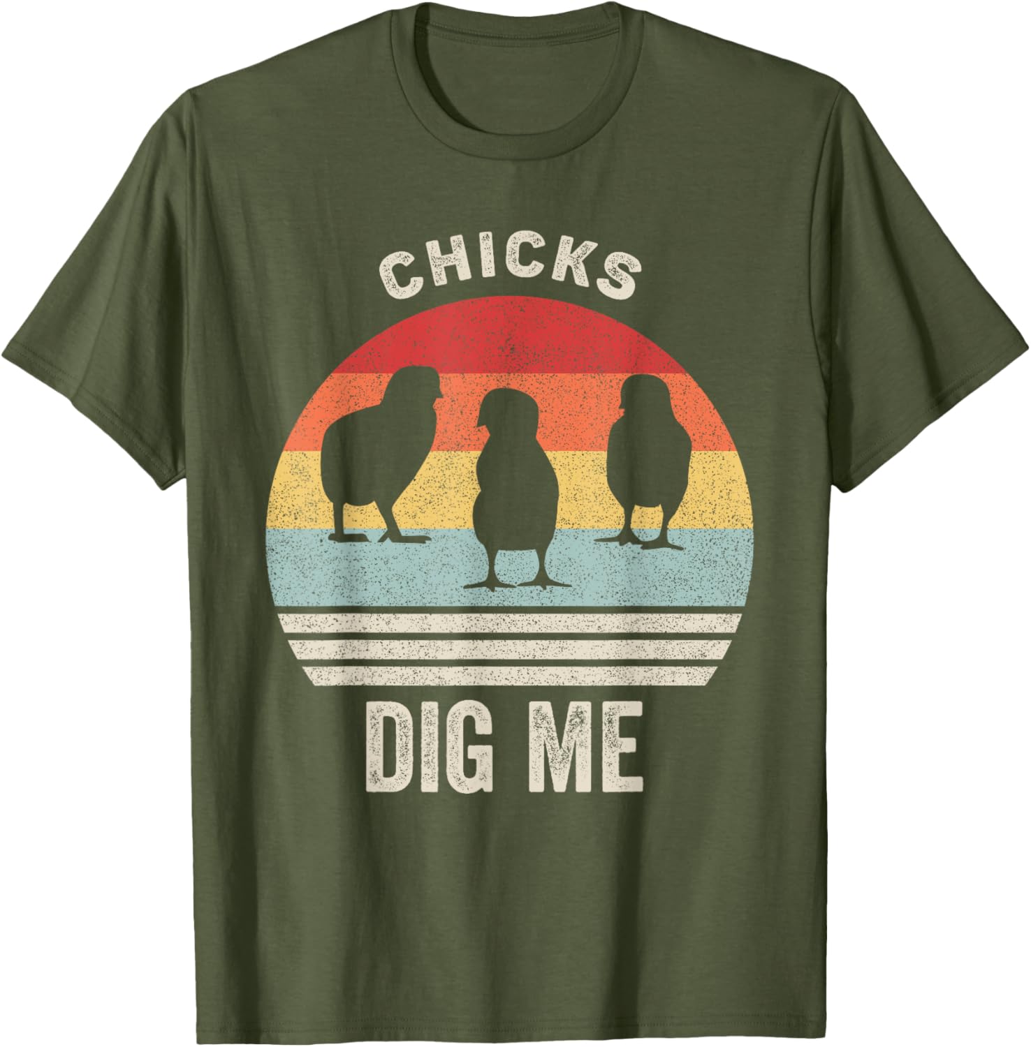 Retro Chicks Dig Me Shirt Funny Easter Gift Vintage T-Shirt