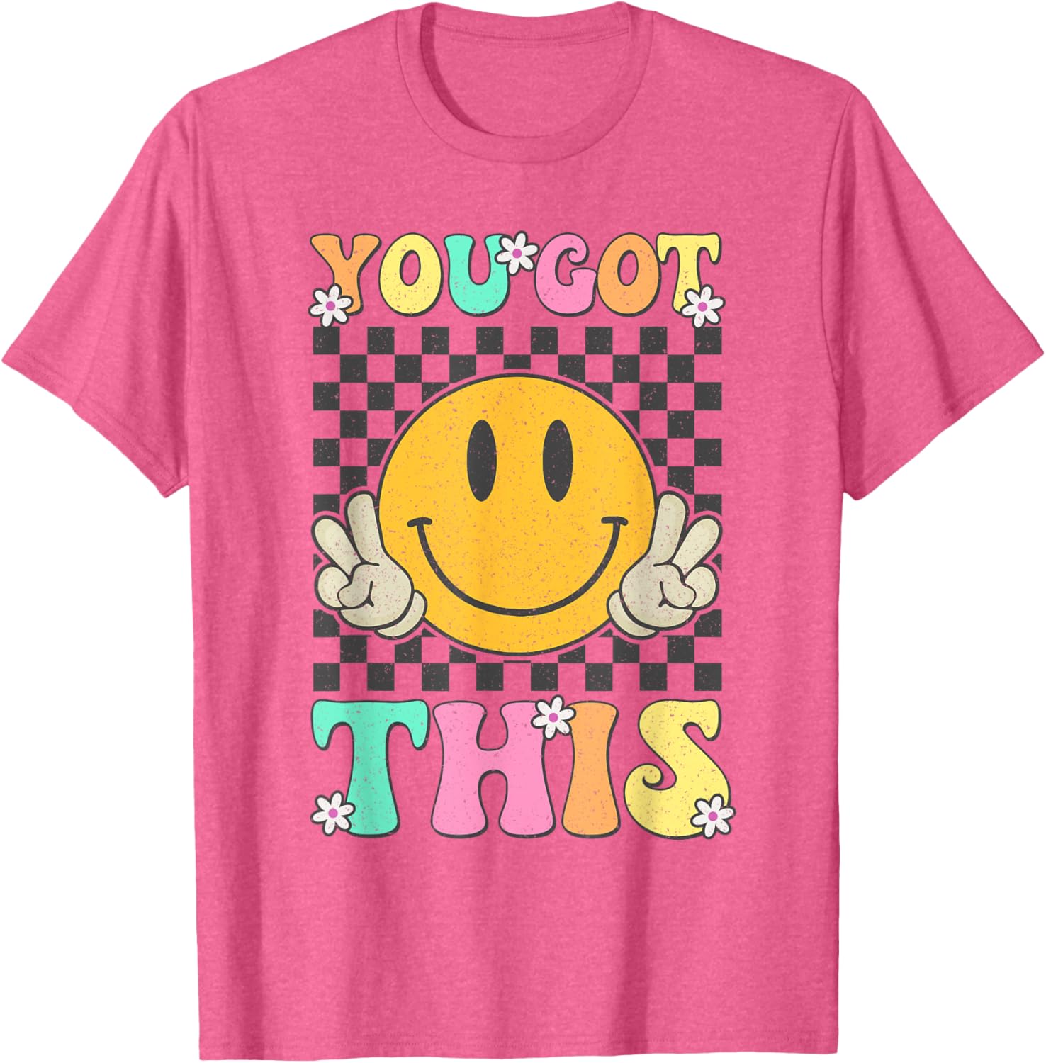 Retro Groovy You Got This Motivational Testing Day Teacher T-Shirt