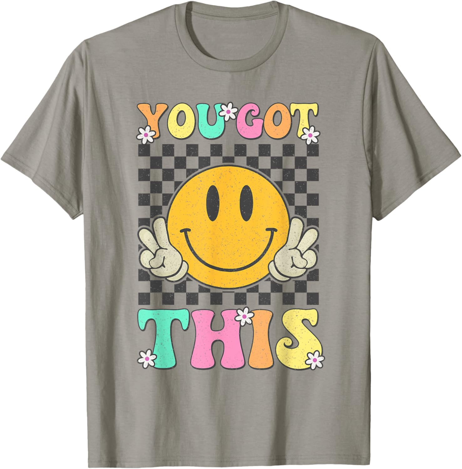 Retro Groovy You Got This Motivational Testing Day Teacher T-Shirt