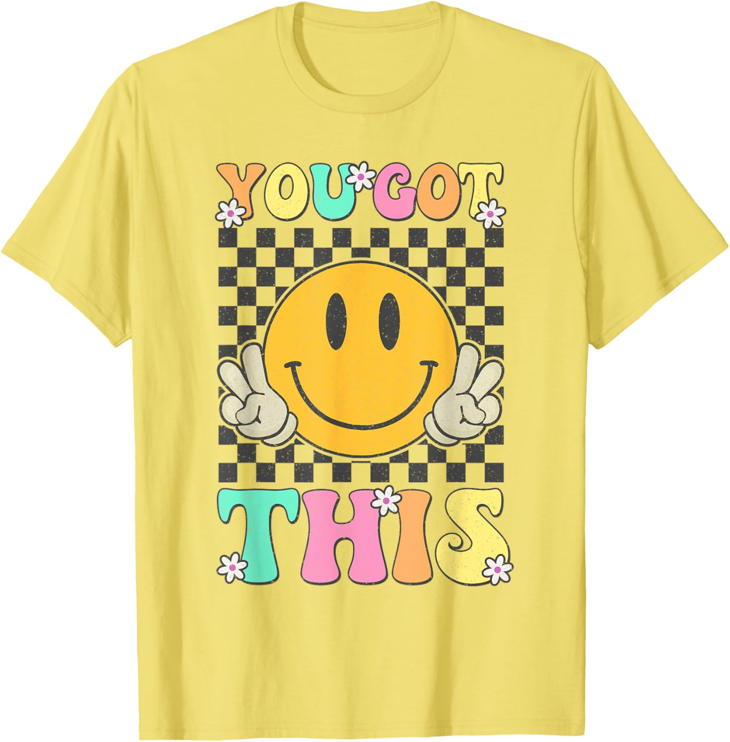 Retro Groovy You Got This Motivational Testing Day Teacher T-Shirt