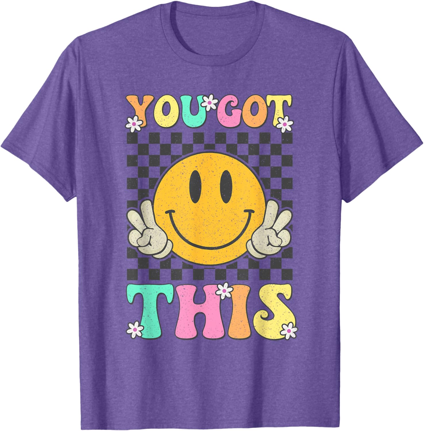 Retro Groovy You Got This Motivational Testing Day Teacher T-Shirt