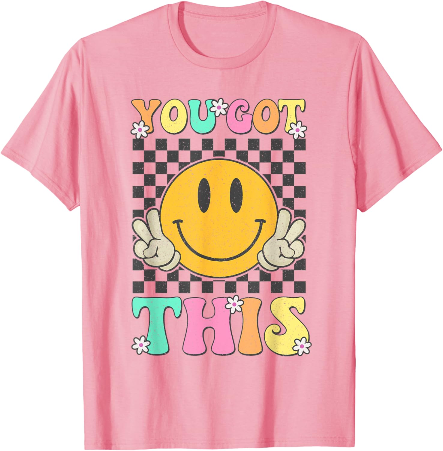 Retro Groovy You Got This Motivational Testing Day Teacher T-Shirt