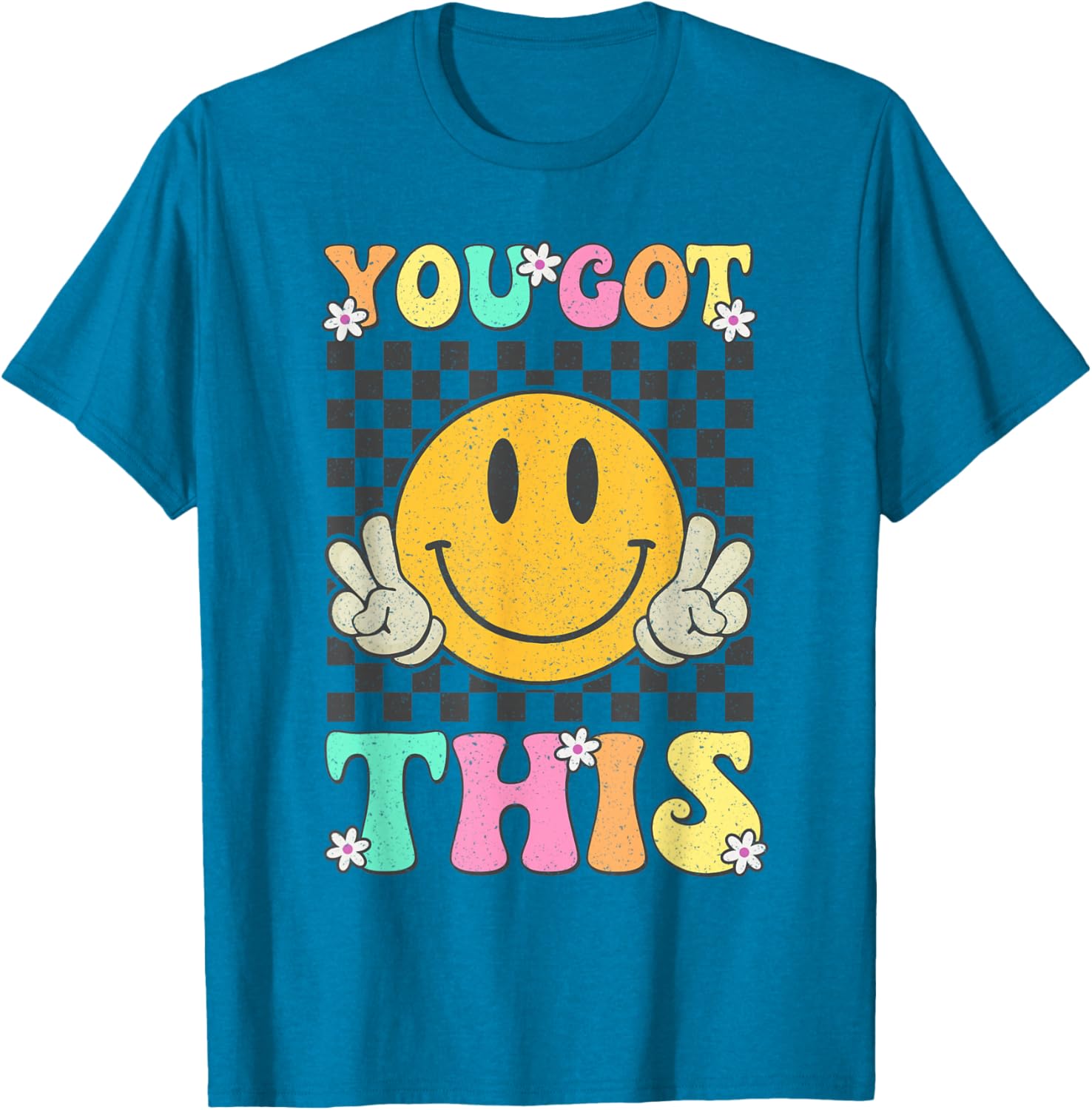 Retro Groovy You Got This Motivational Testing Day Teacher T-Shirt