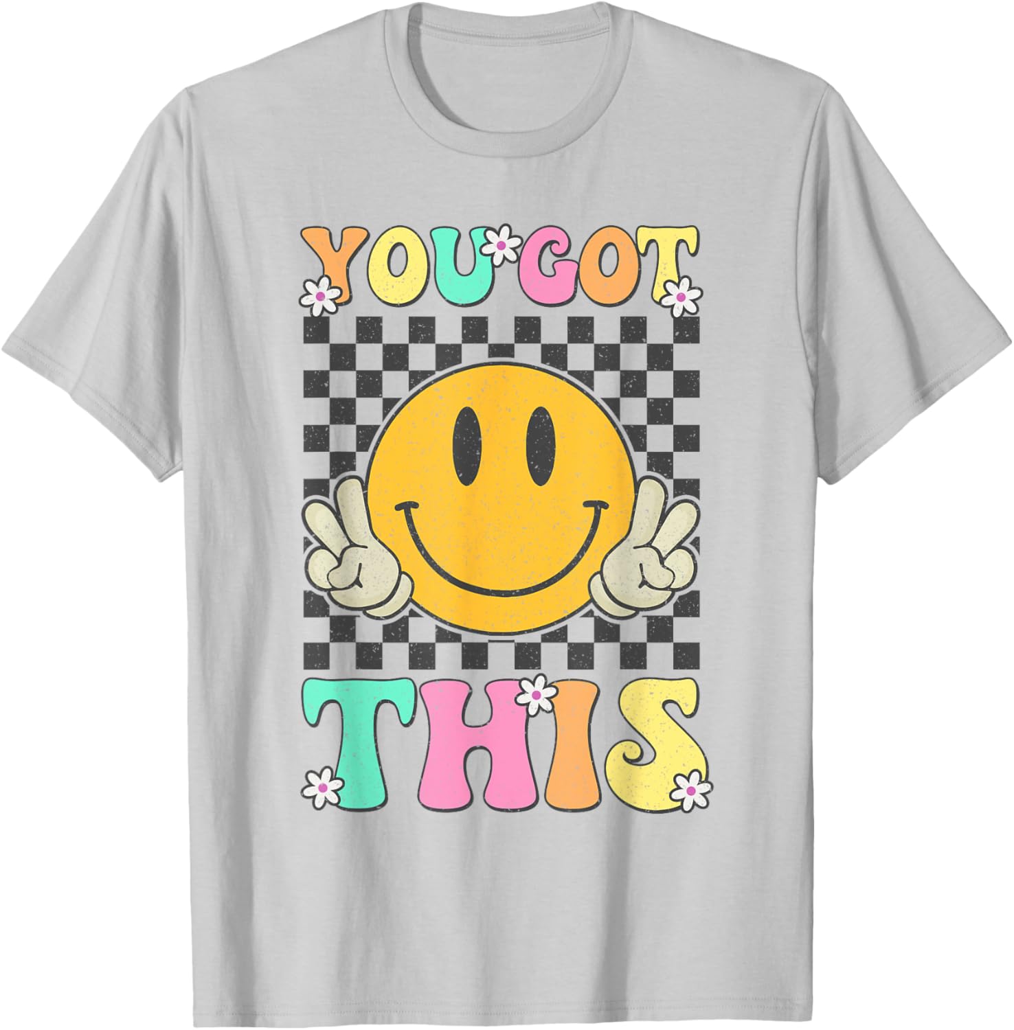 Retro Groovy You Got This Motivational Testing Day Teacher T-Shirt