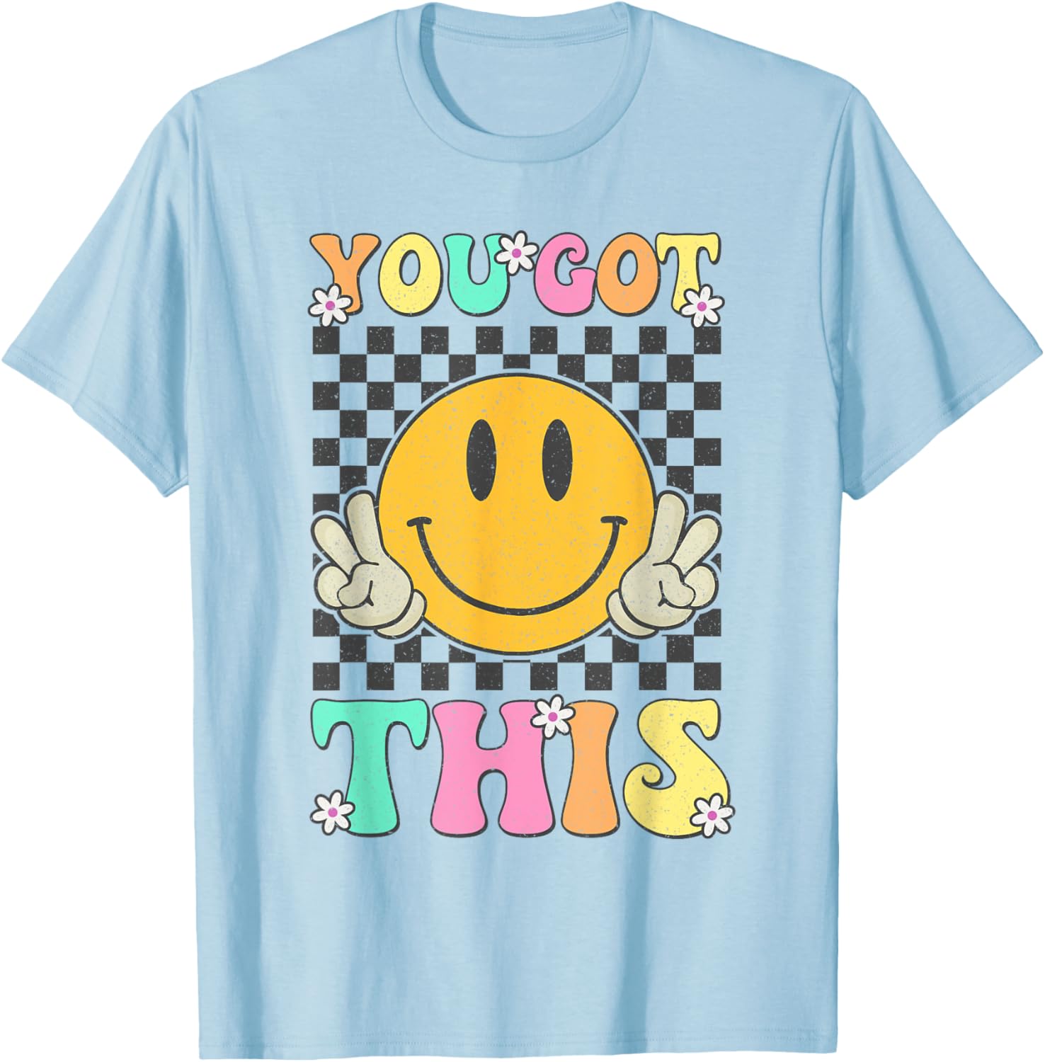 Retro Groovy You Got This Motivational Testing Day Teacher T-Shirt