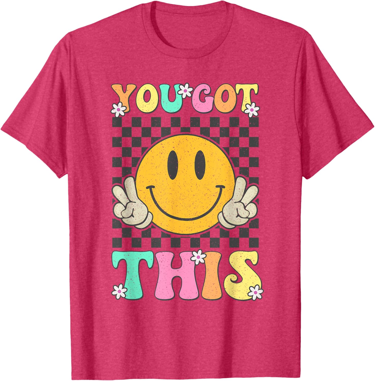 Retro Groovy You Got This Motivational Testing Day Teacher T-Shirt