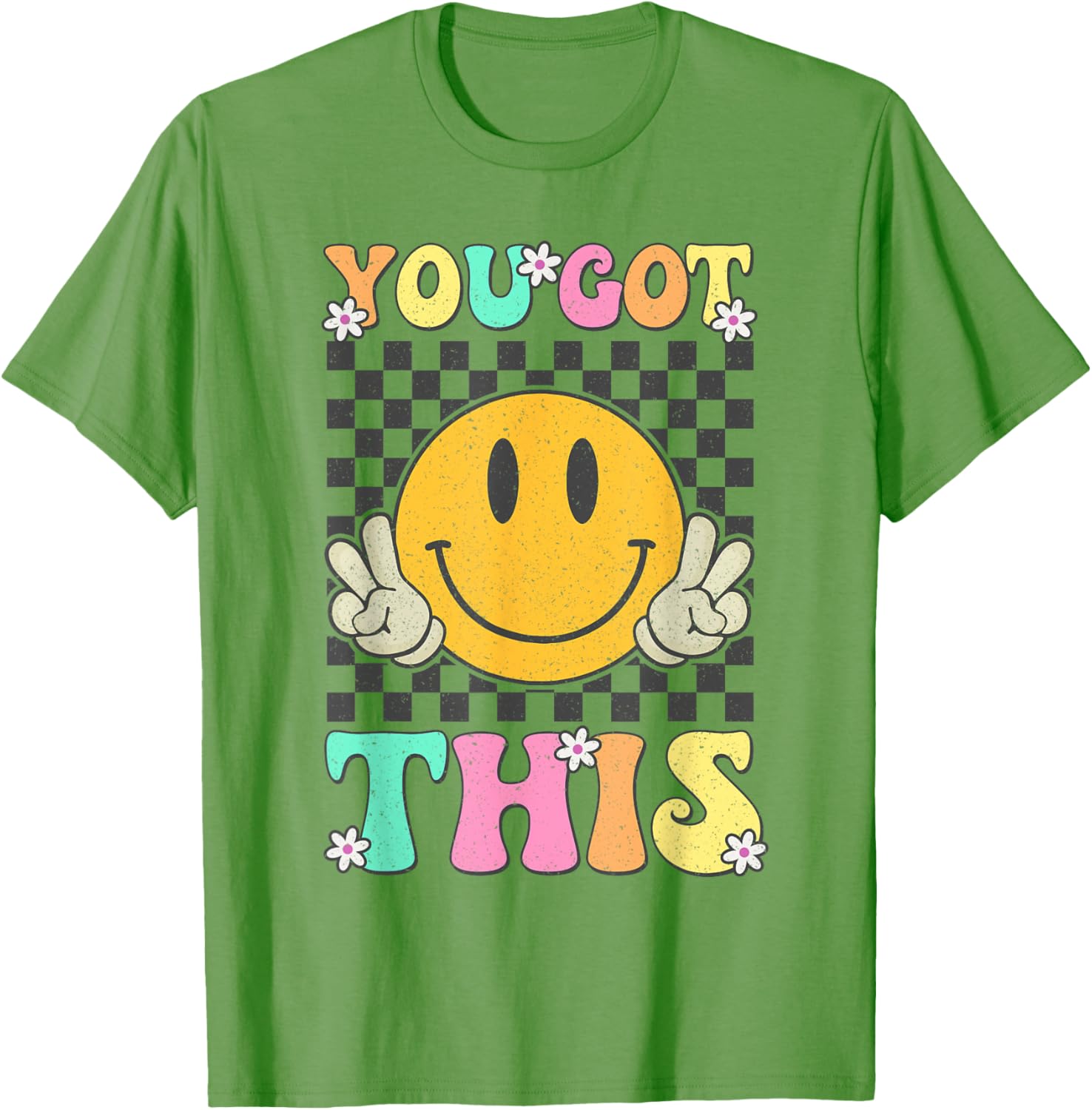 Retro Groovy You Got This Motivational Testing Day Teacher T-Shirt