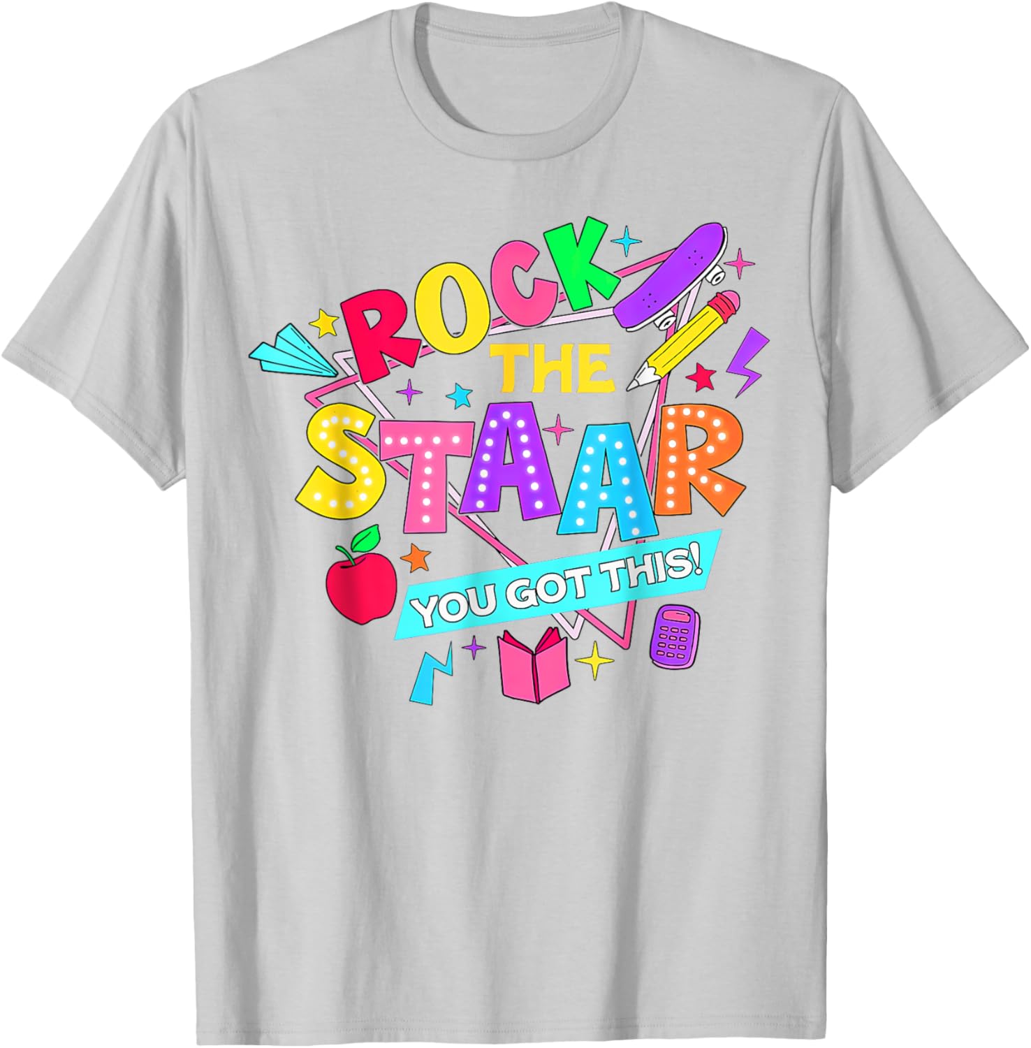 Retro Rock The Staar You Got This Test Day T-Shirt