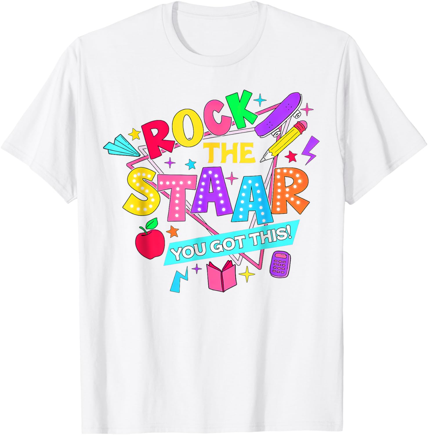 Retro Rock The Staar You Got This Test Day T-Shirt