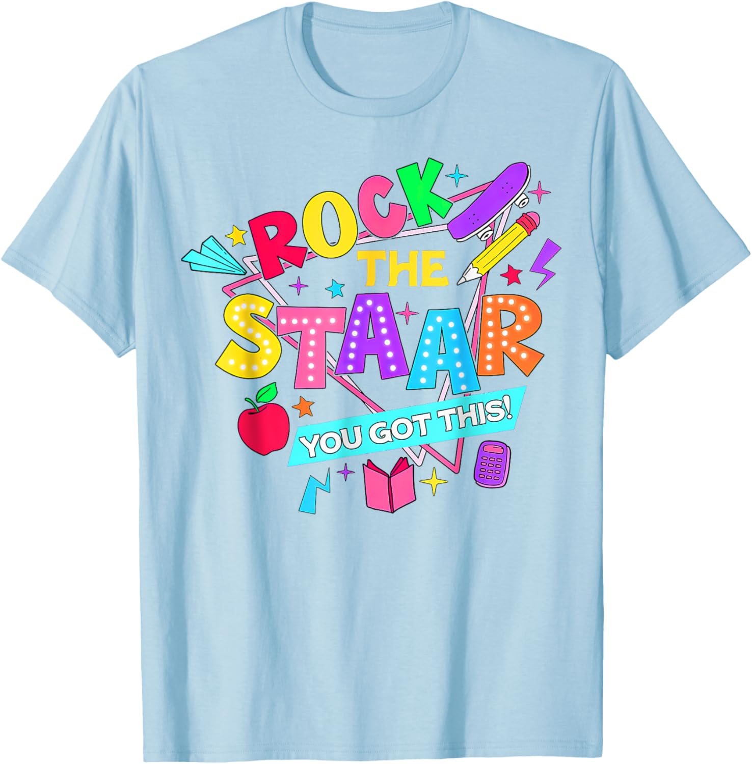 Retro Rock The Staar You Got This Test Day T-Shirt