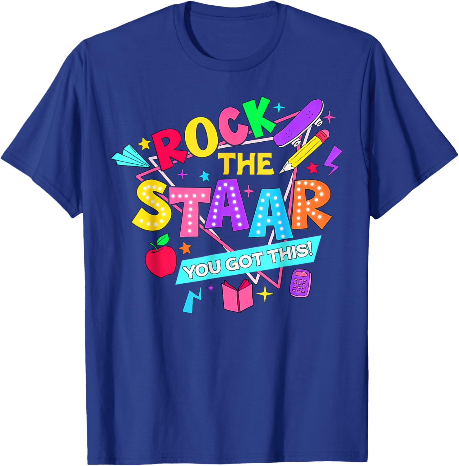 Retro Rock The Staar You Got This Test Day T-Shirt