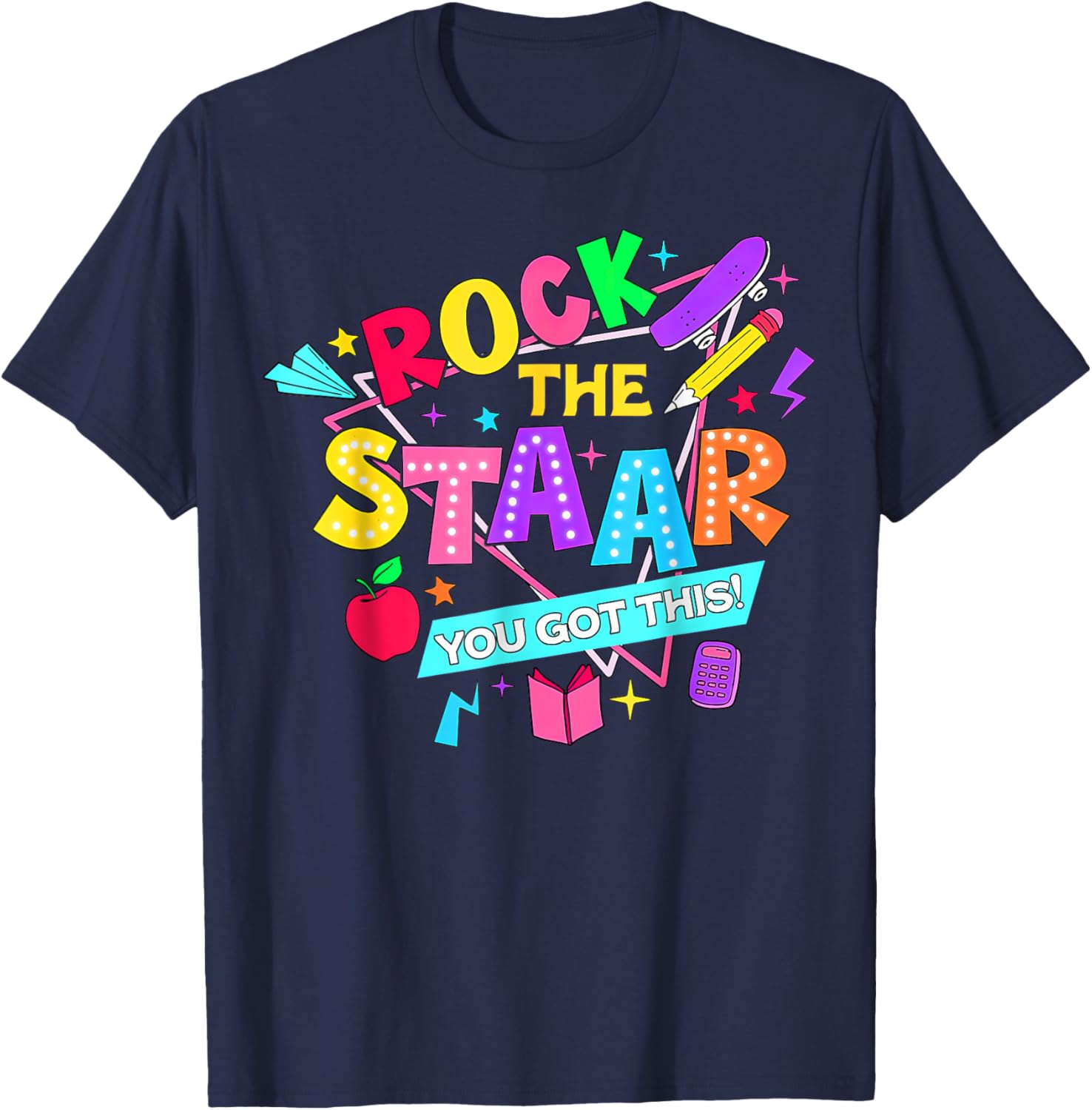 Retro Rock The Staar You Got This Test Day T-Shirt