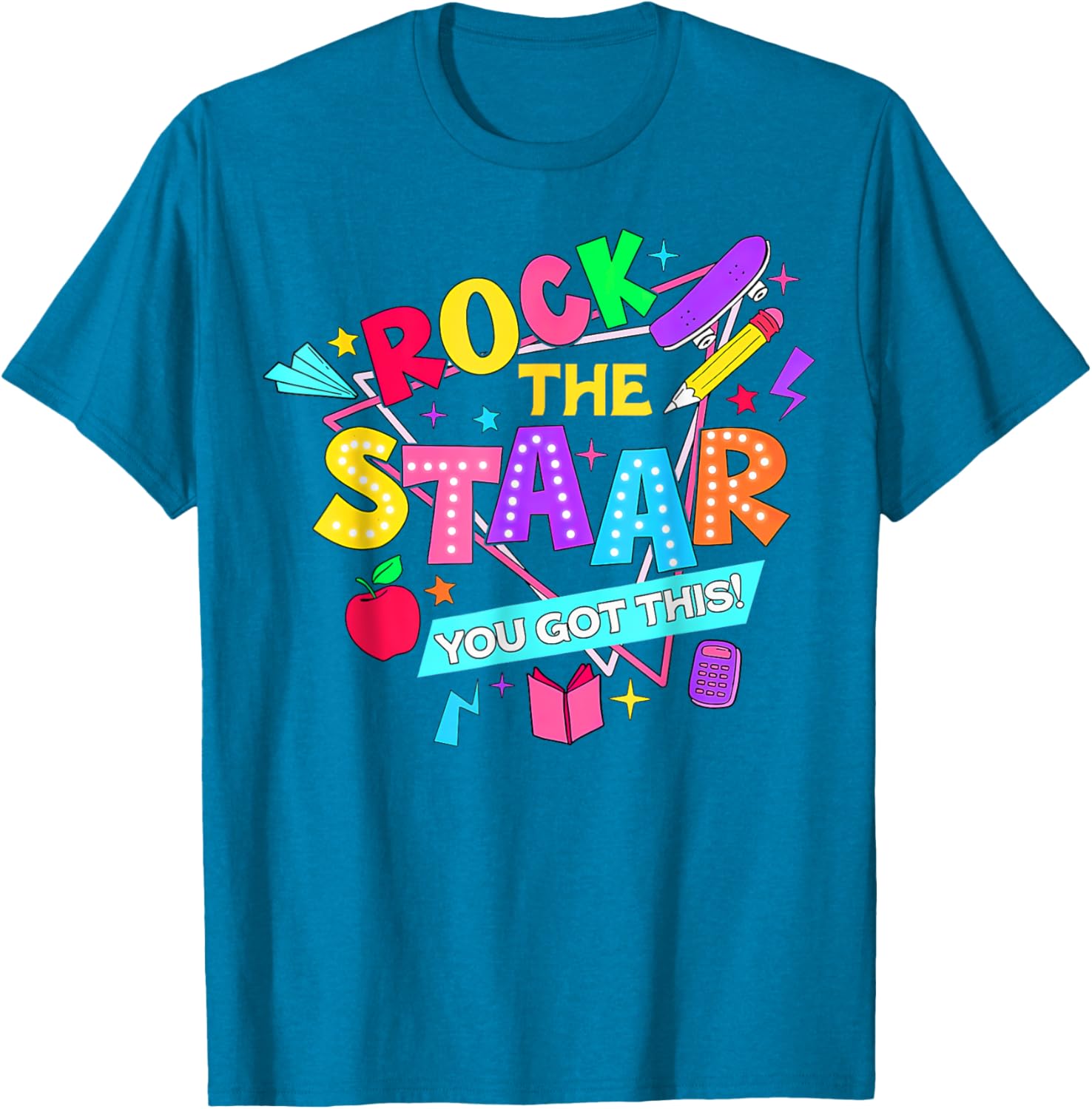 Retro Rock The Staar You Got This Test Day T-Shirt